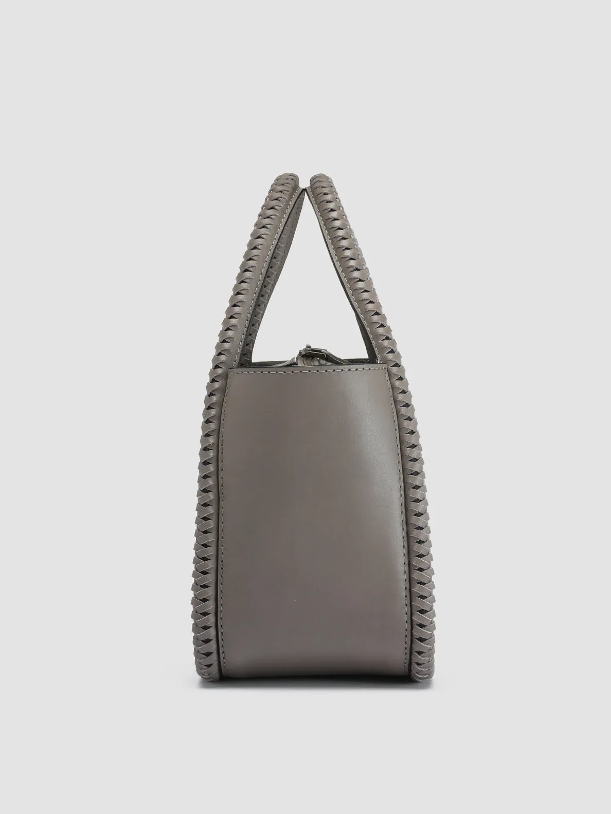 CABALA 107 - Grey Leather Handle Bag