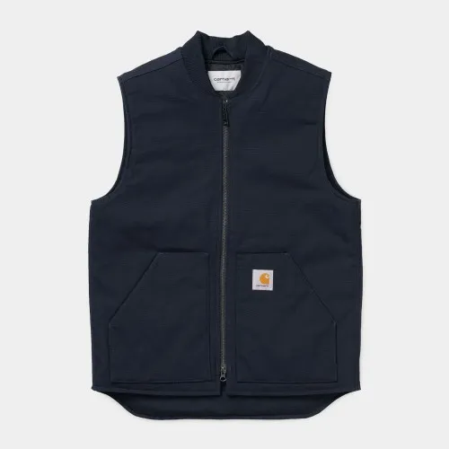 Carhartt WIP Dearborn Canvas Vest Dark Navy Blue