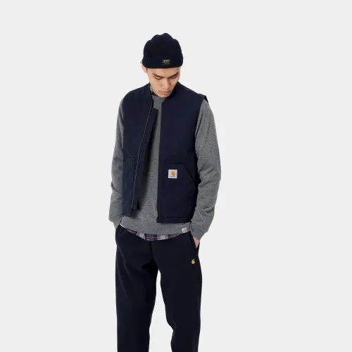 Carhartt WIP Dearborn Canvas Vest Dark Navy Blue