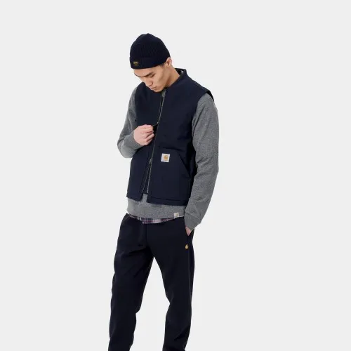 Carhartt WIP Dearborn Canvas Vest Dark Navy Blue