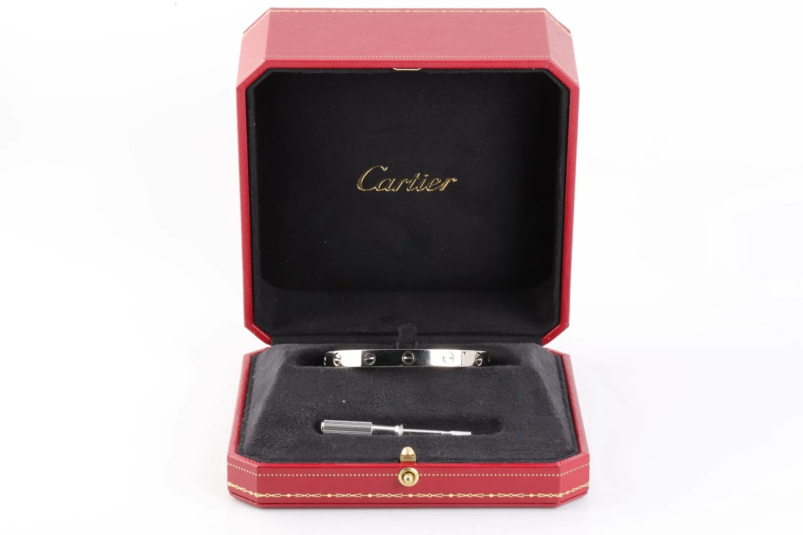 Cartier 18k White Gold Love Bracelet Size 16 (31.57g.)