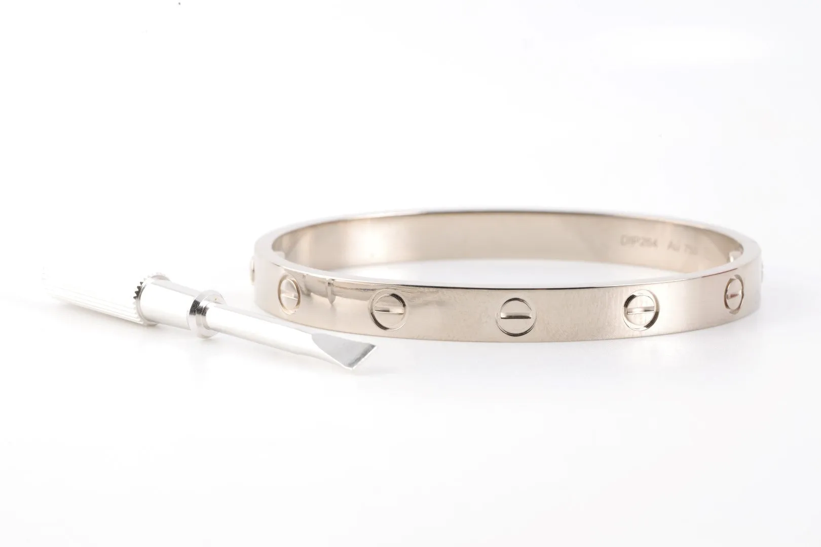 Cartier 18k White Gold Love Bracelet Size 16 (31.57g.)