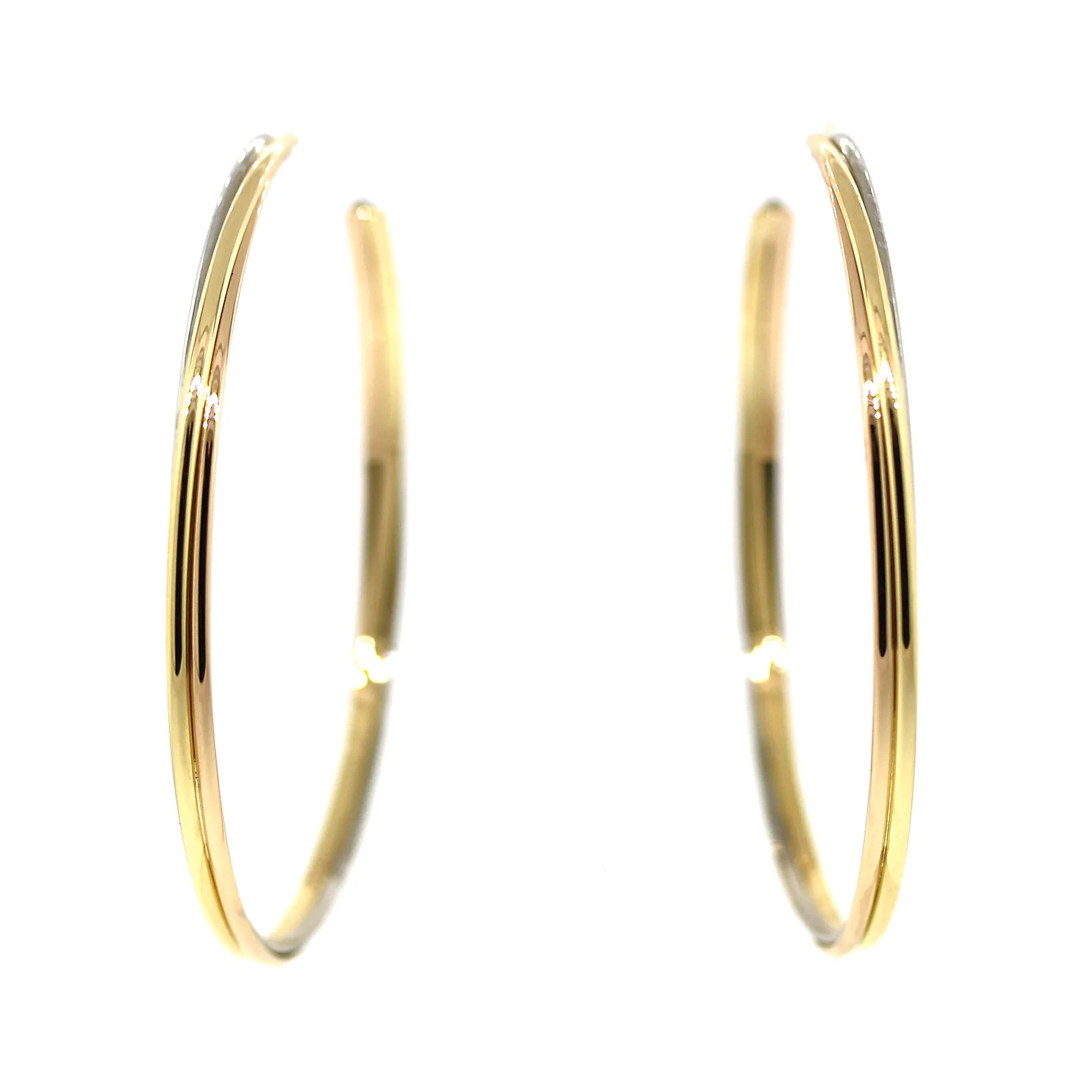 Cartier Trinity Large Hoop Earrings