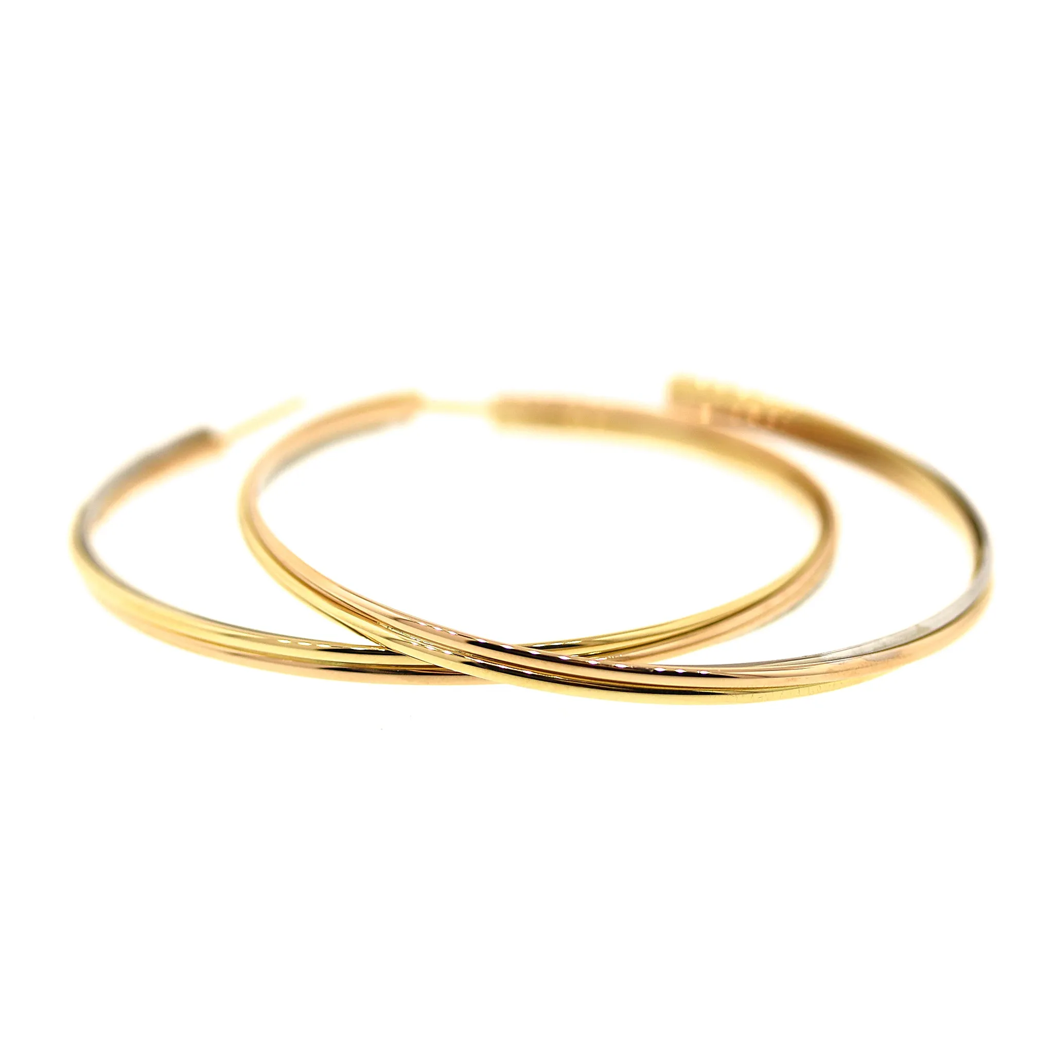 Cartier Trinity Large Hoop Earrings