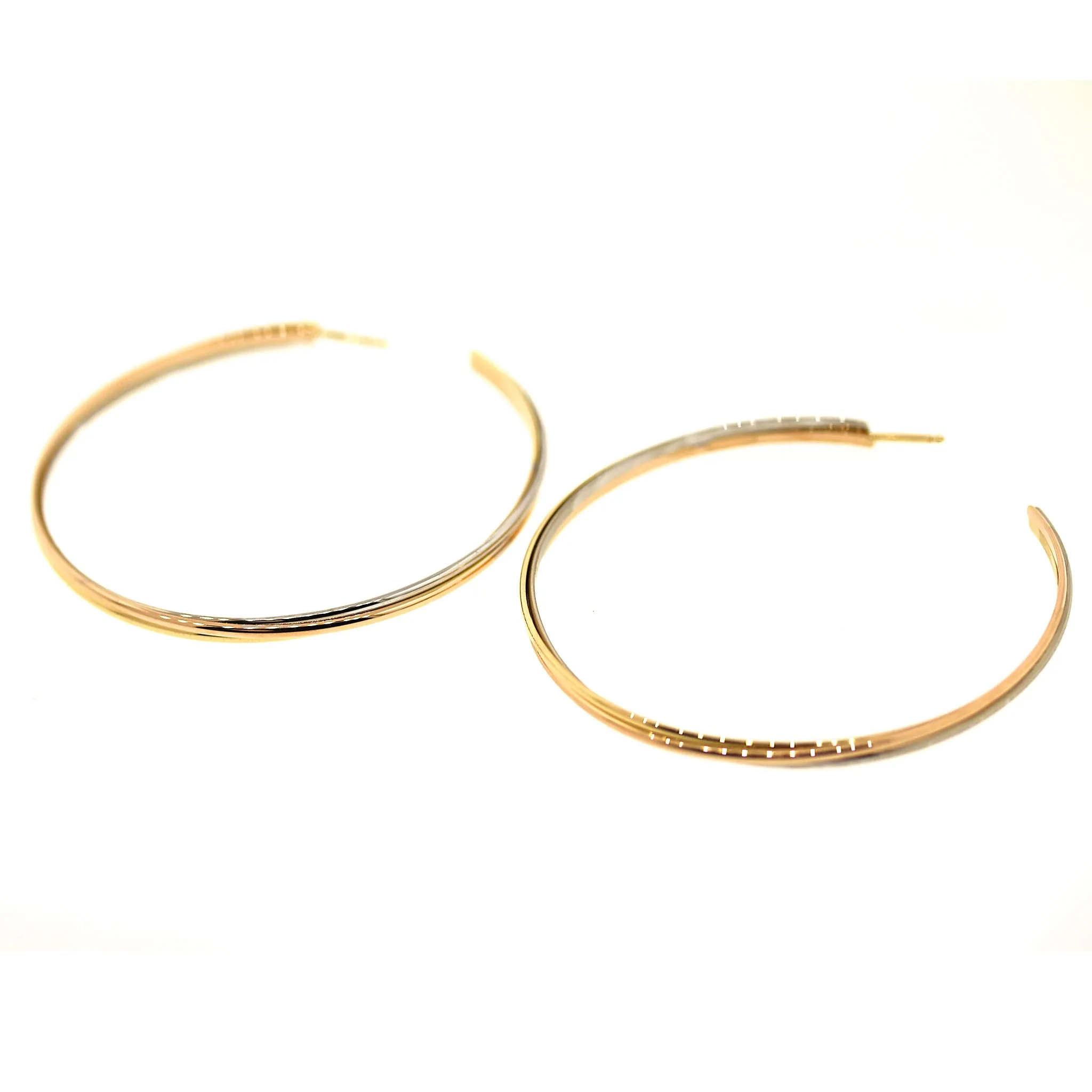 Cartier Trinity Large Hoop Earrings