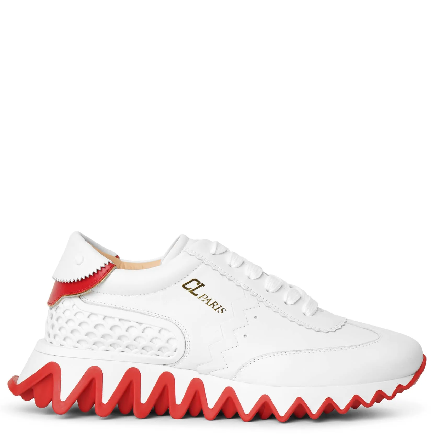 Christian Louboutin Loubishark donna white sneakers