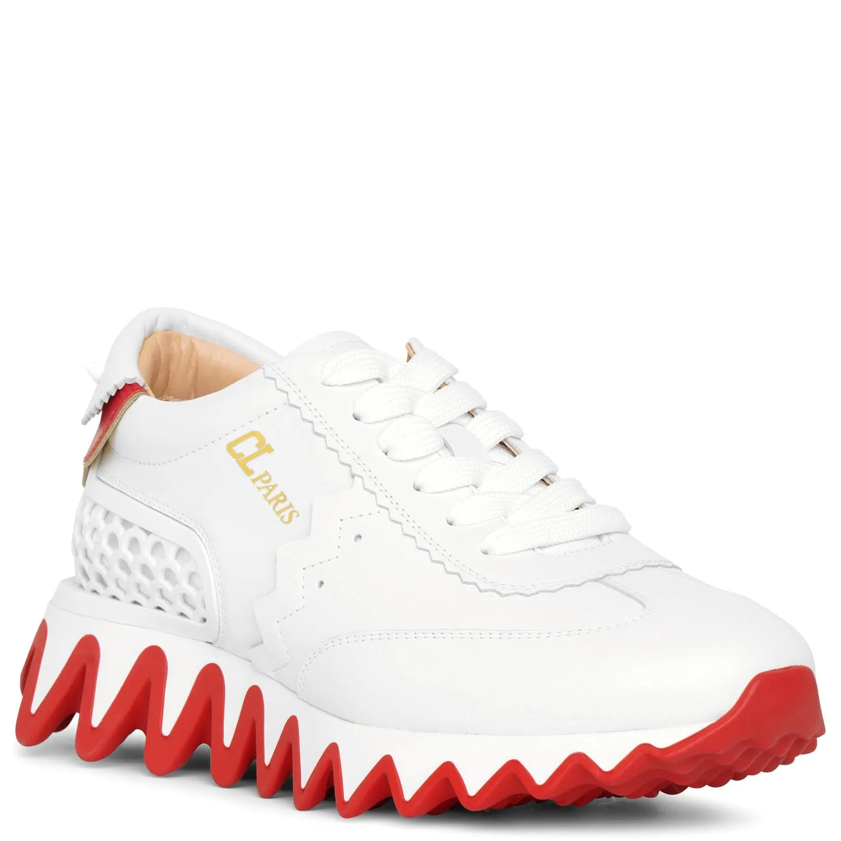 Christian Louboutin Loubishark donna white sneakers