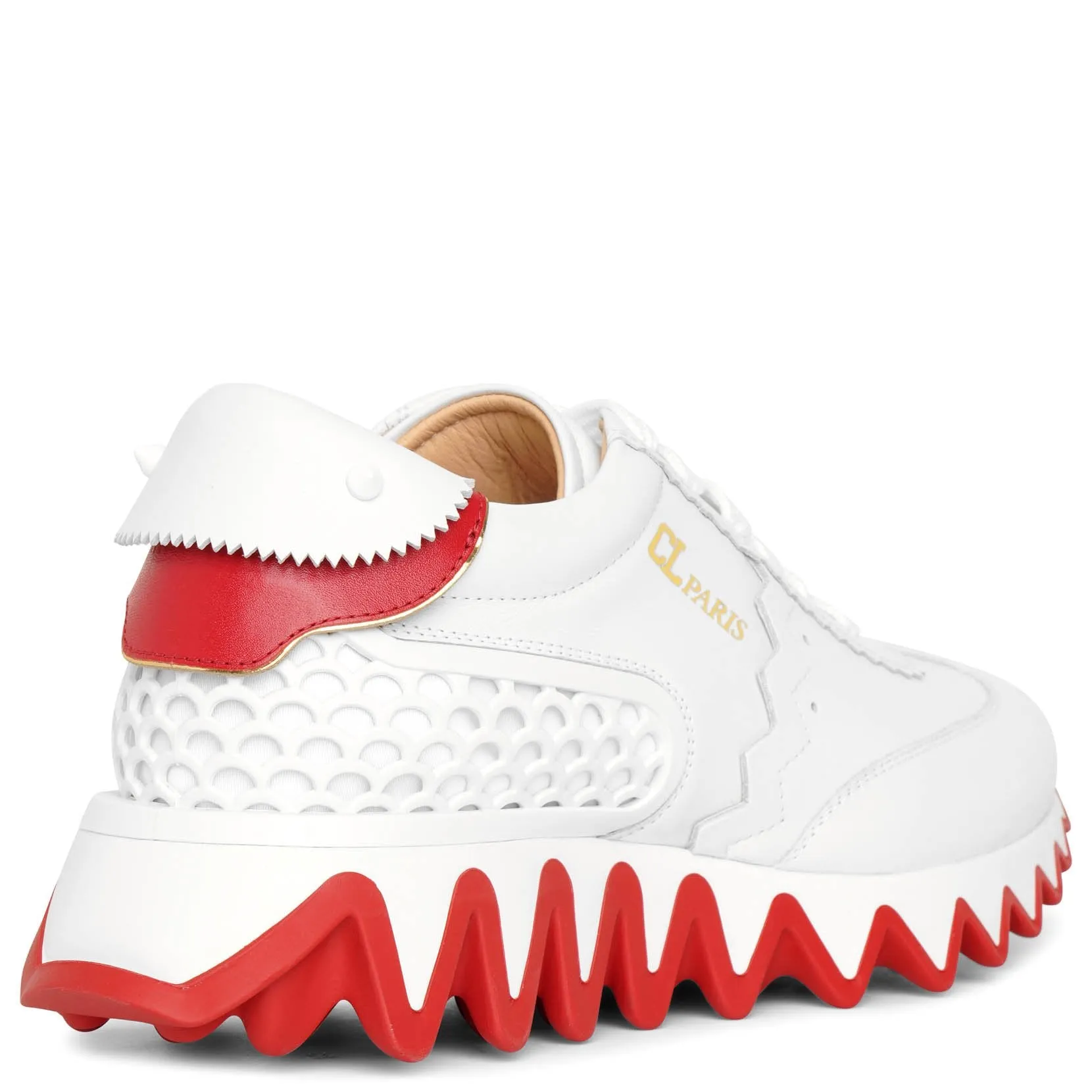 Christian Louboutin Loubishark donna white sneakers