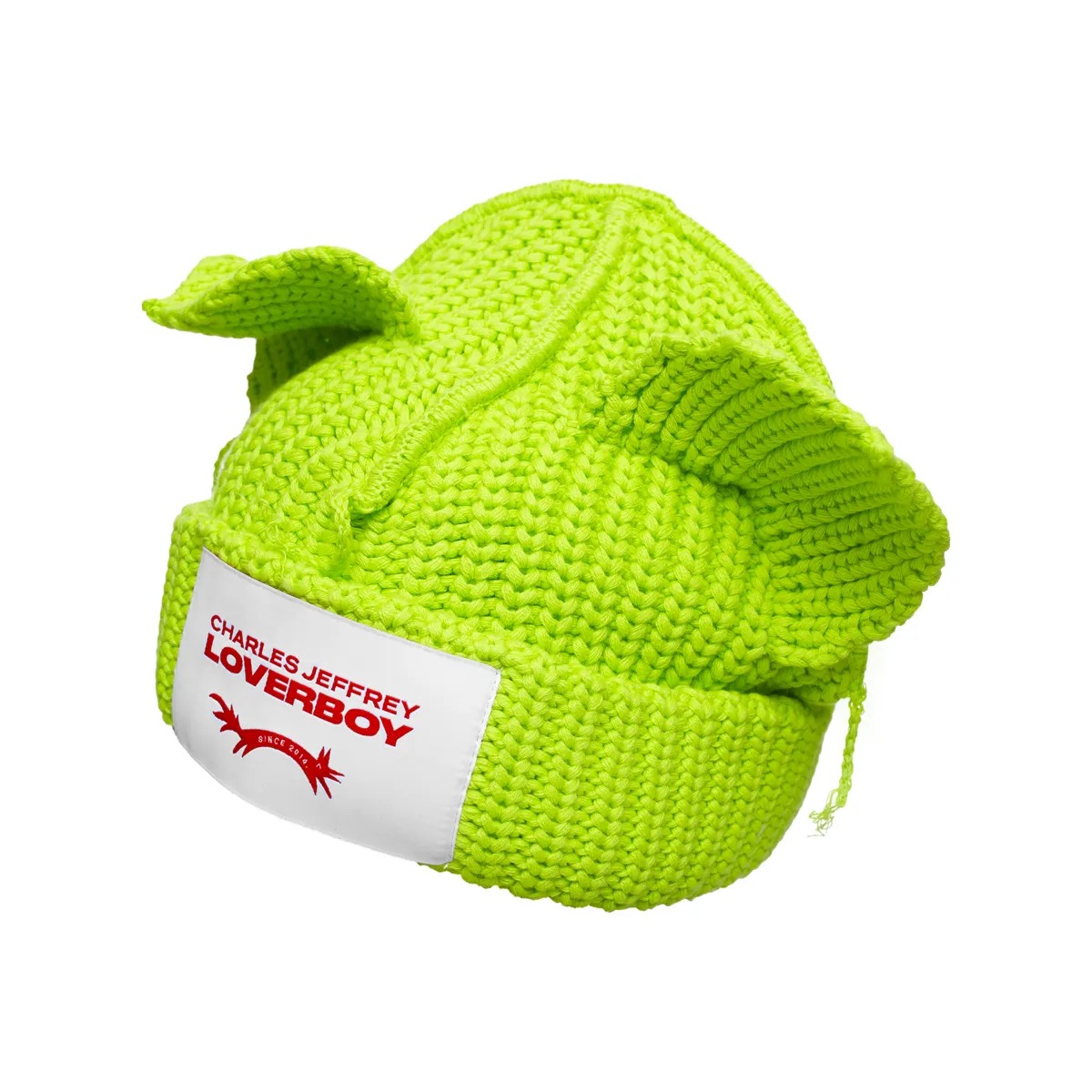 Chunky Ears Beanie - Neon