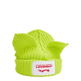 Chunky Ears Beanie - Neon