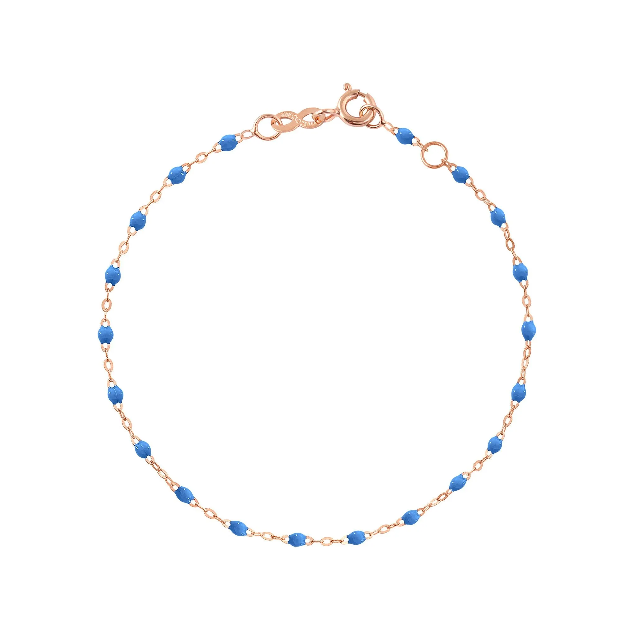 Classic Gigi Blue bracelet, Rose Gold, 6.7