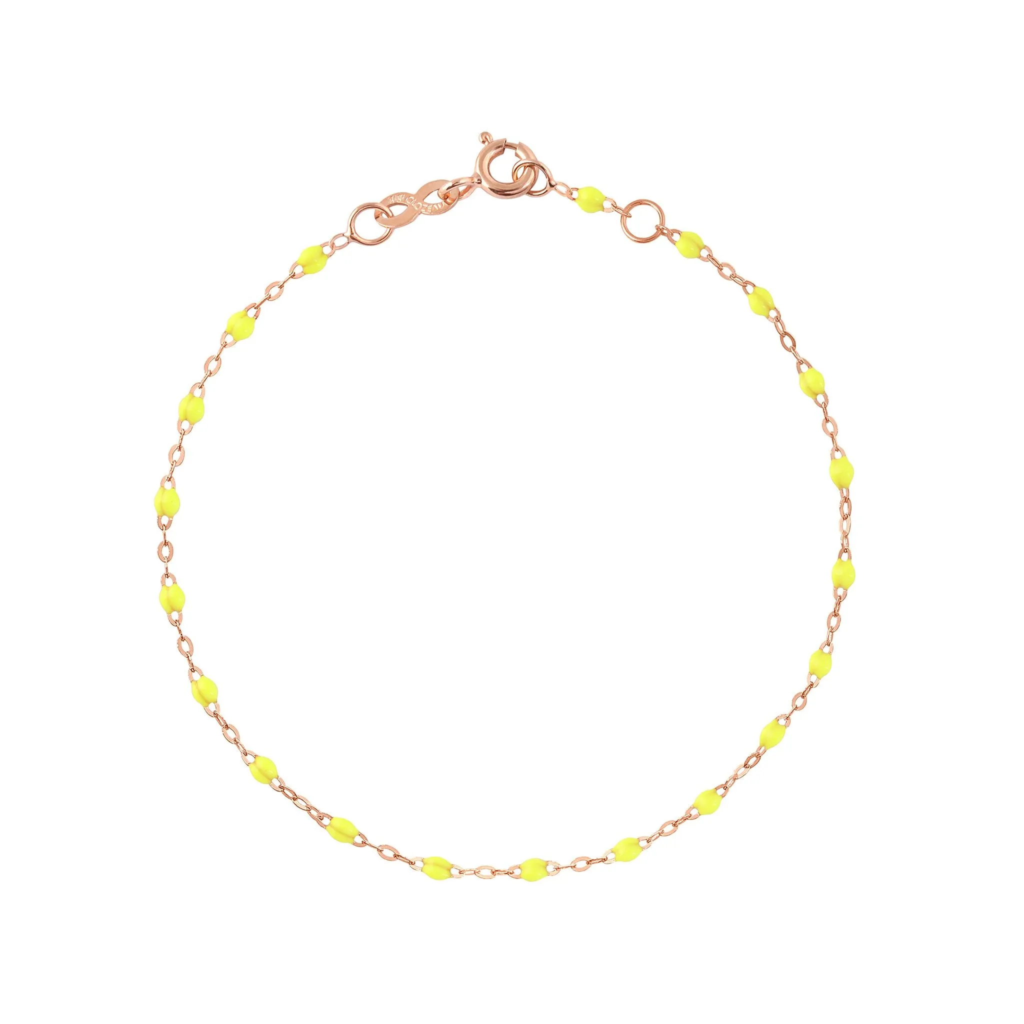 Classic Gigi Lime bracelet, Rose Gold, 6.7