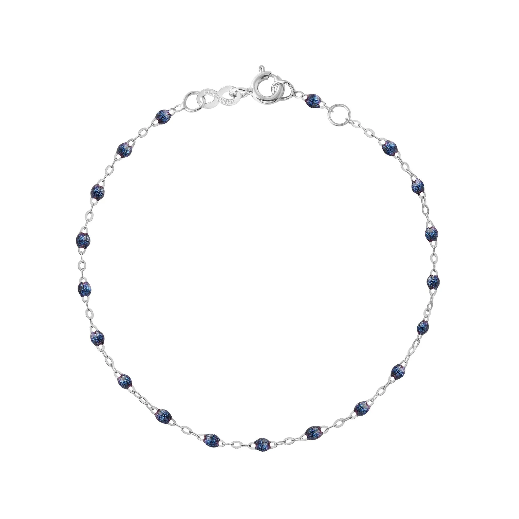 Classic Gigi Midnight bracelet, White Gold, 6.7