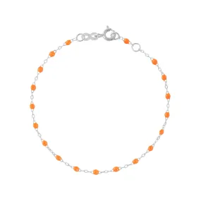 Classic Gigi Orange bracelet, White Gold, 5.9