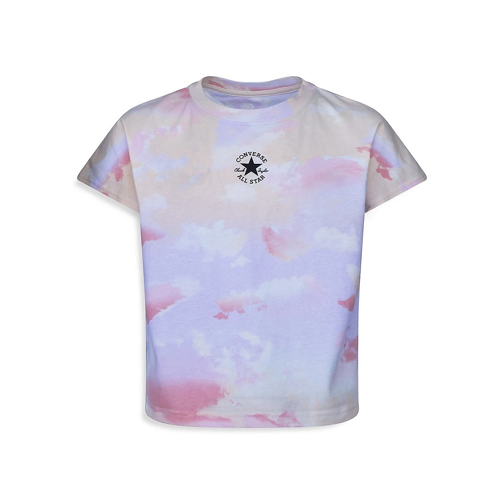 Converse Girl's Print Boxy Logo T-Shirt