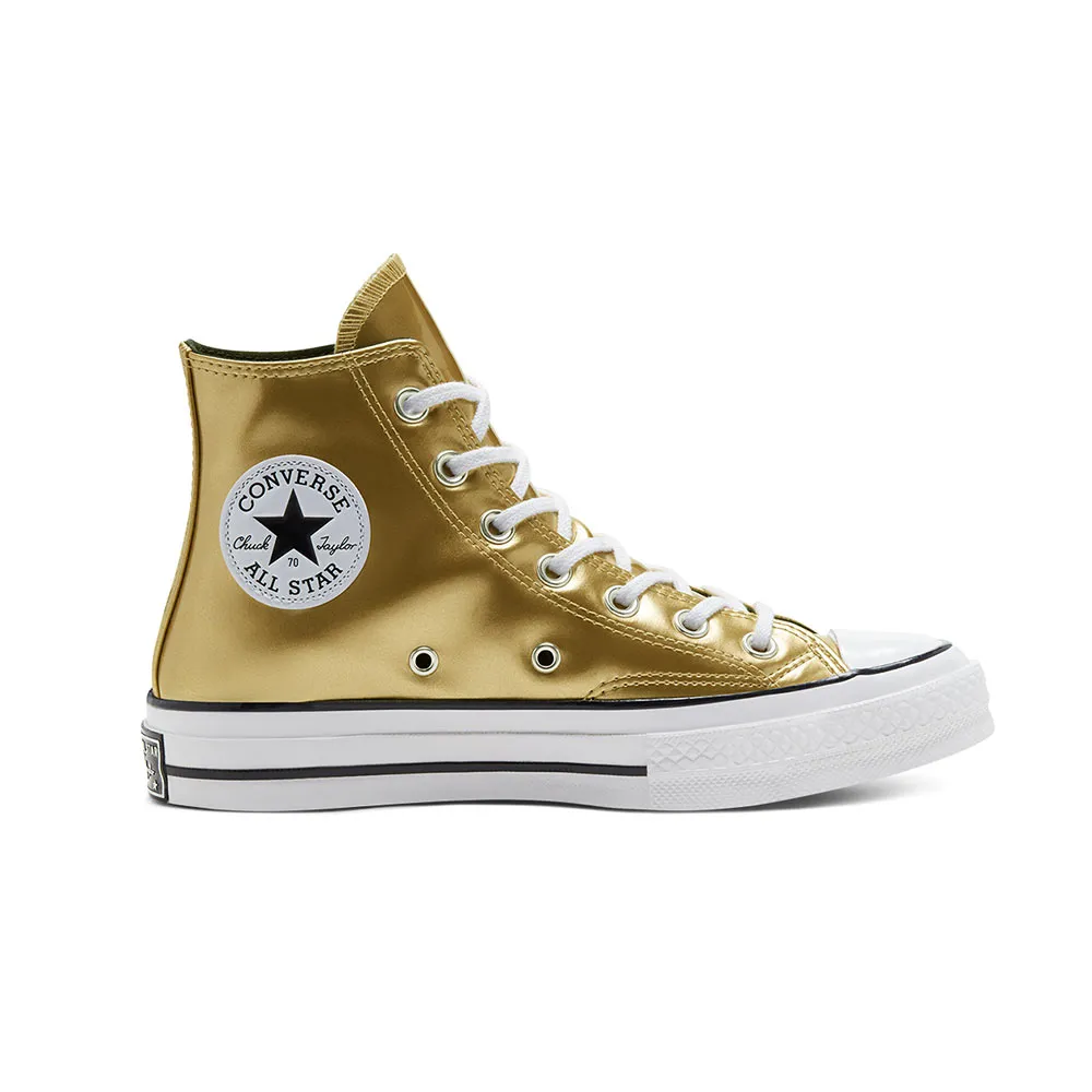 Converse Industrial Glam Chuck 70 High Top Women – Gold/Black /Egret 568797C