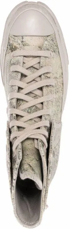 Converse patchwork high-top sneakers Grey