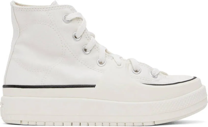 Converse White All Star Construct Sneakers