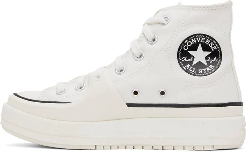 Converse White All Star Construct Sneakers