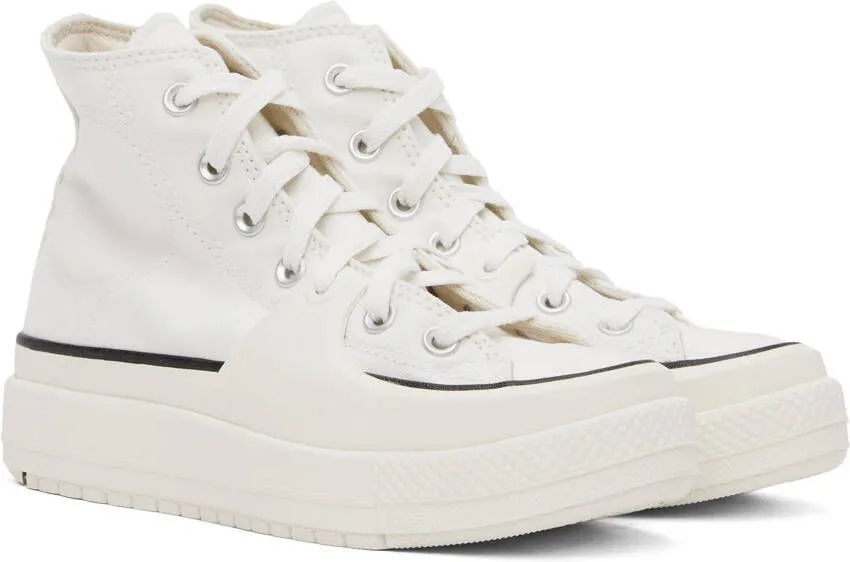 Converse White All Star Construct Sneakers