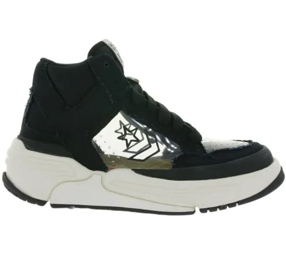 Converse x Joshua Vides Baskets Weapon CX Hi avec superpositions transparentes Noir