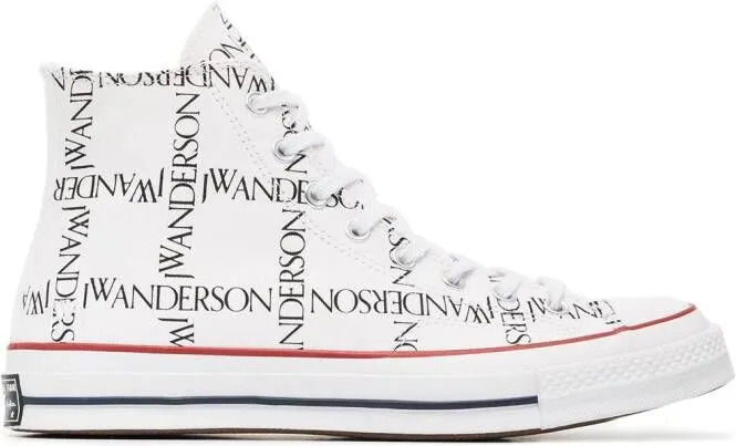 Converse x JW Anderson White Logo Print Sneakers