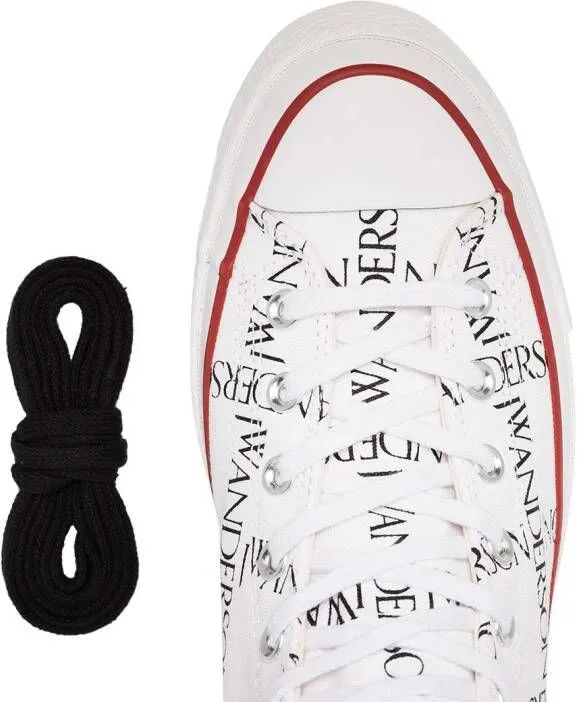 Converse x JW Anderson White Logo Print Sneakers