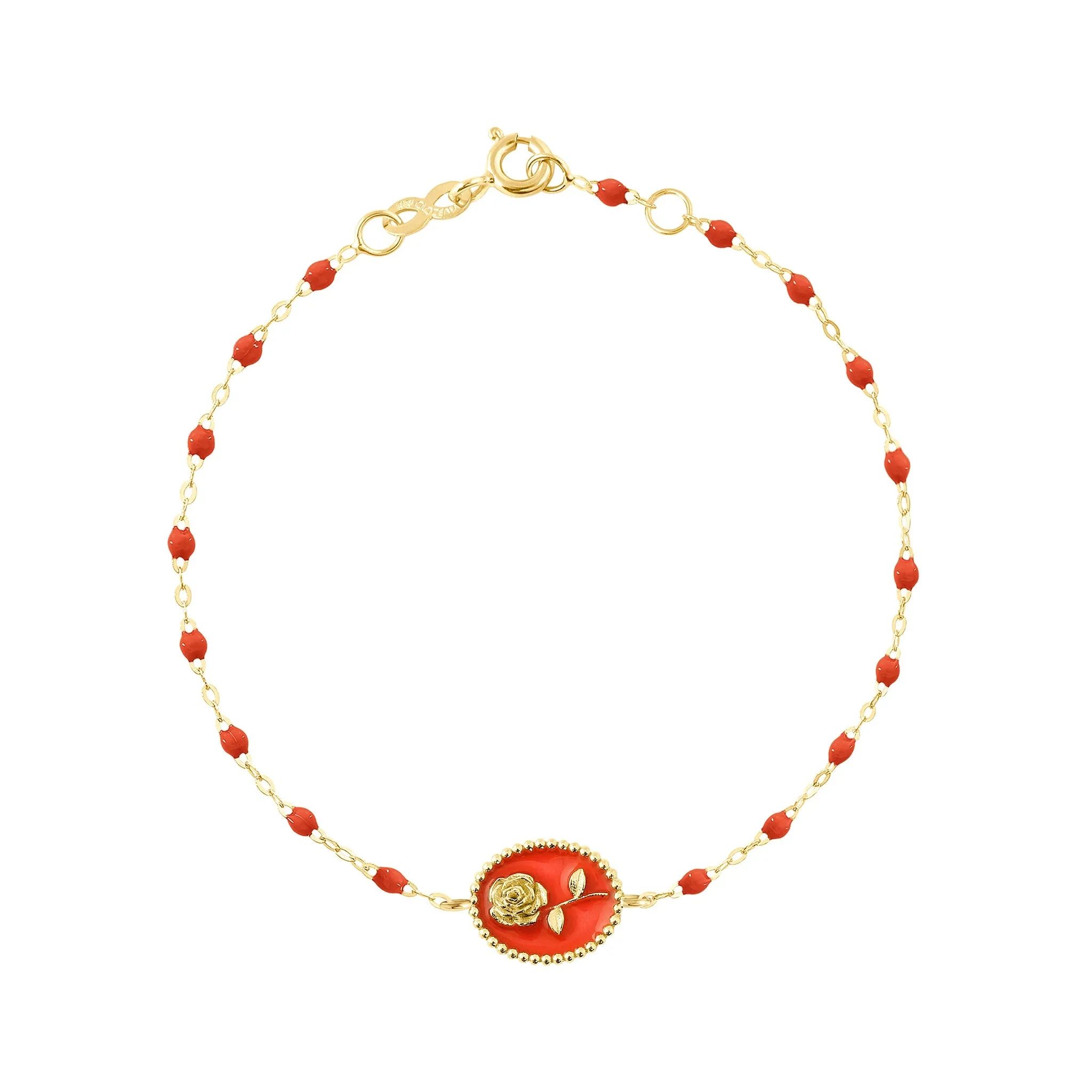 Coral Rose Bracelet, Yellow Gold, 6.7