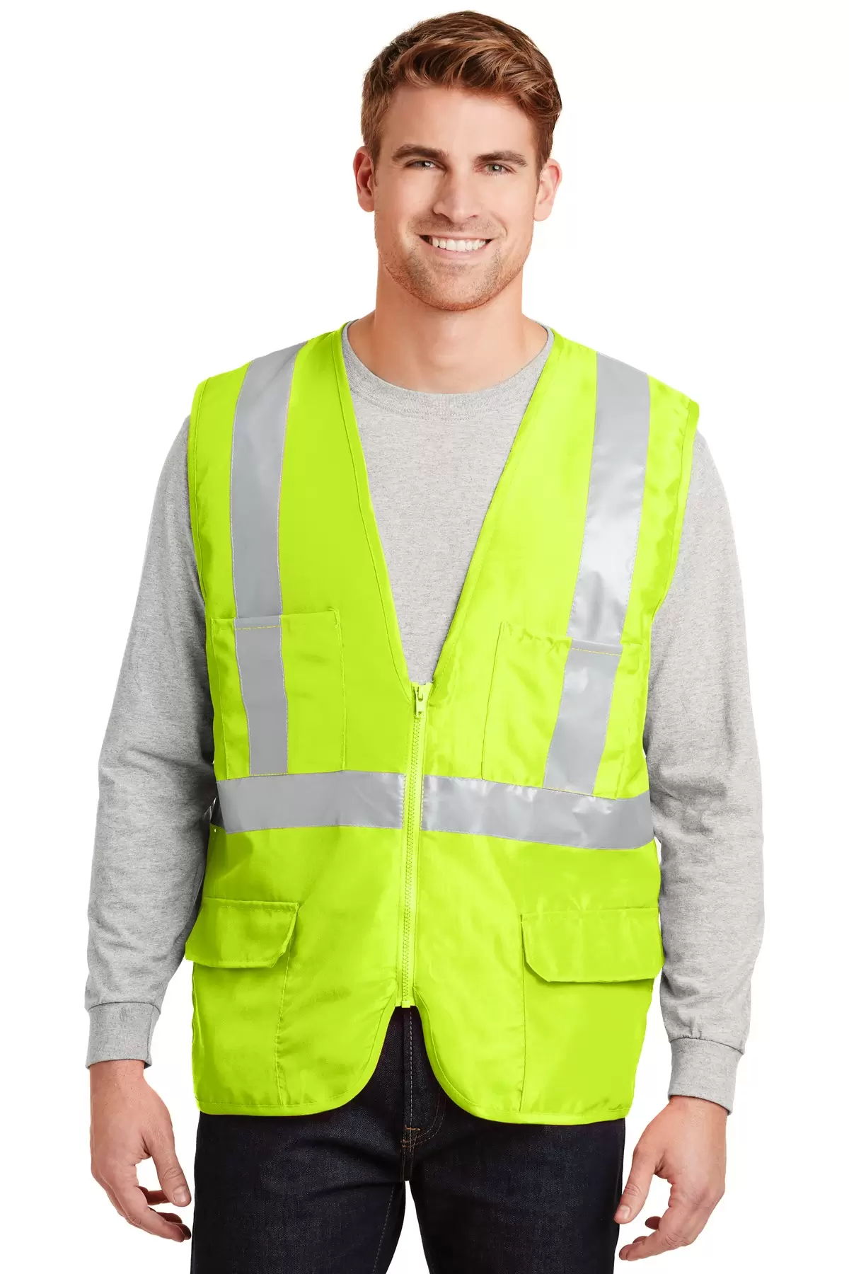 CornerStone ANSI Class 2 Mesh Back Safety Vest CSV405 SKU: CSV405