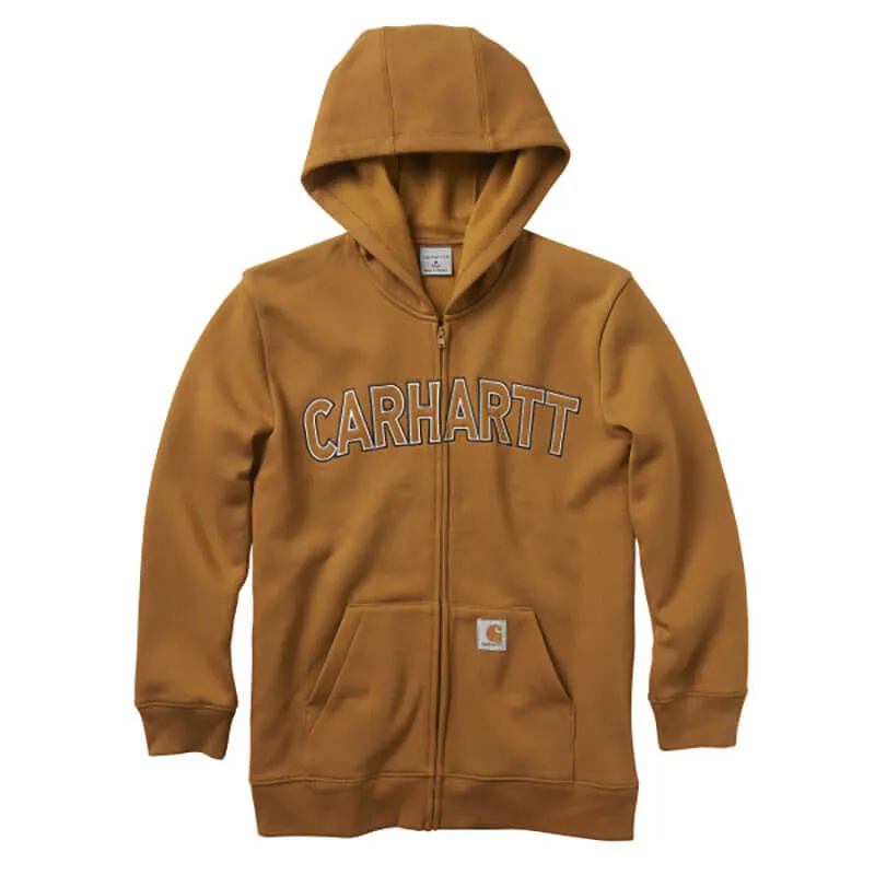 CP8509 - Carhartt Kid's Logo Fleece Full Zip Sweatshirt