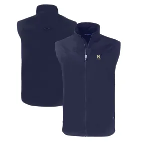 Cutter & Buck  Navy Midshipmen Navy Charter Eco Recycled Full-Zip Vest