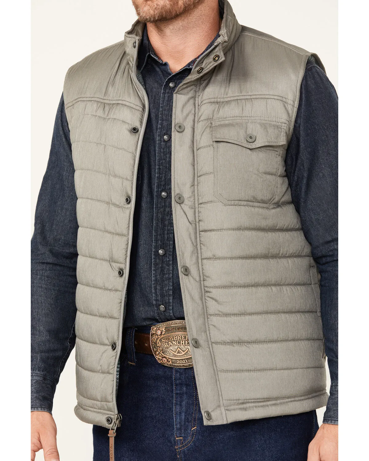 Dakota Grizzly Men's Locke Quilted Mini Ripstop Vest