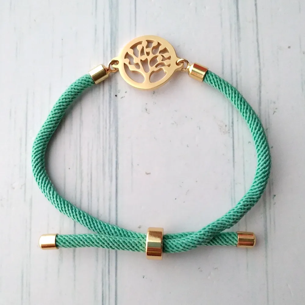 Dani Tree of Life Corded Slider Bracelet