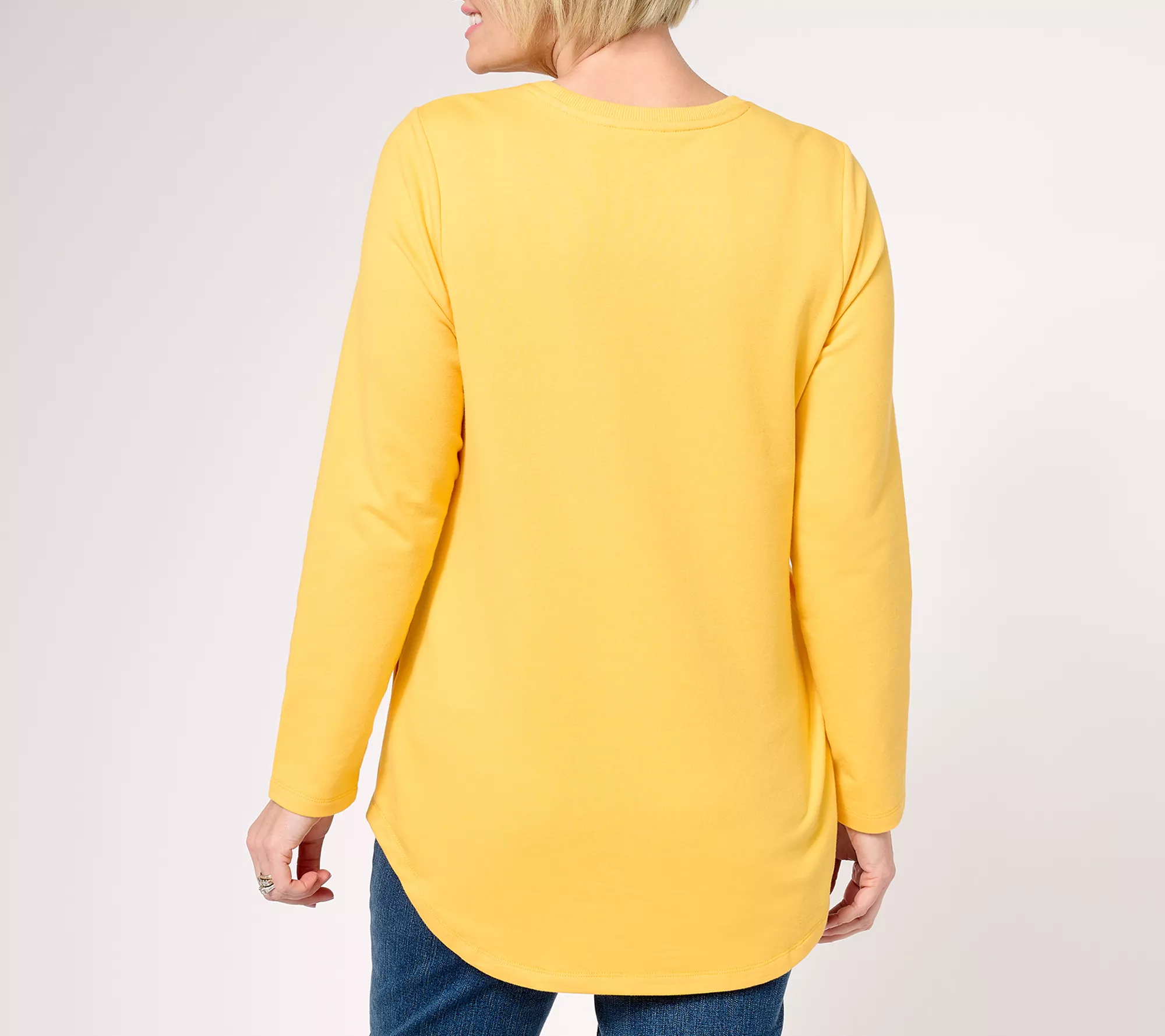 Denim & Co. Active Regular French Terry Tunic