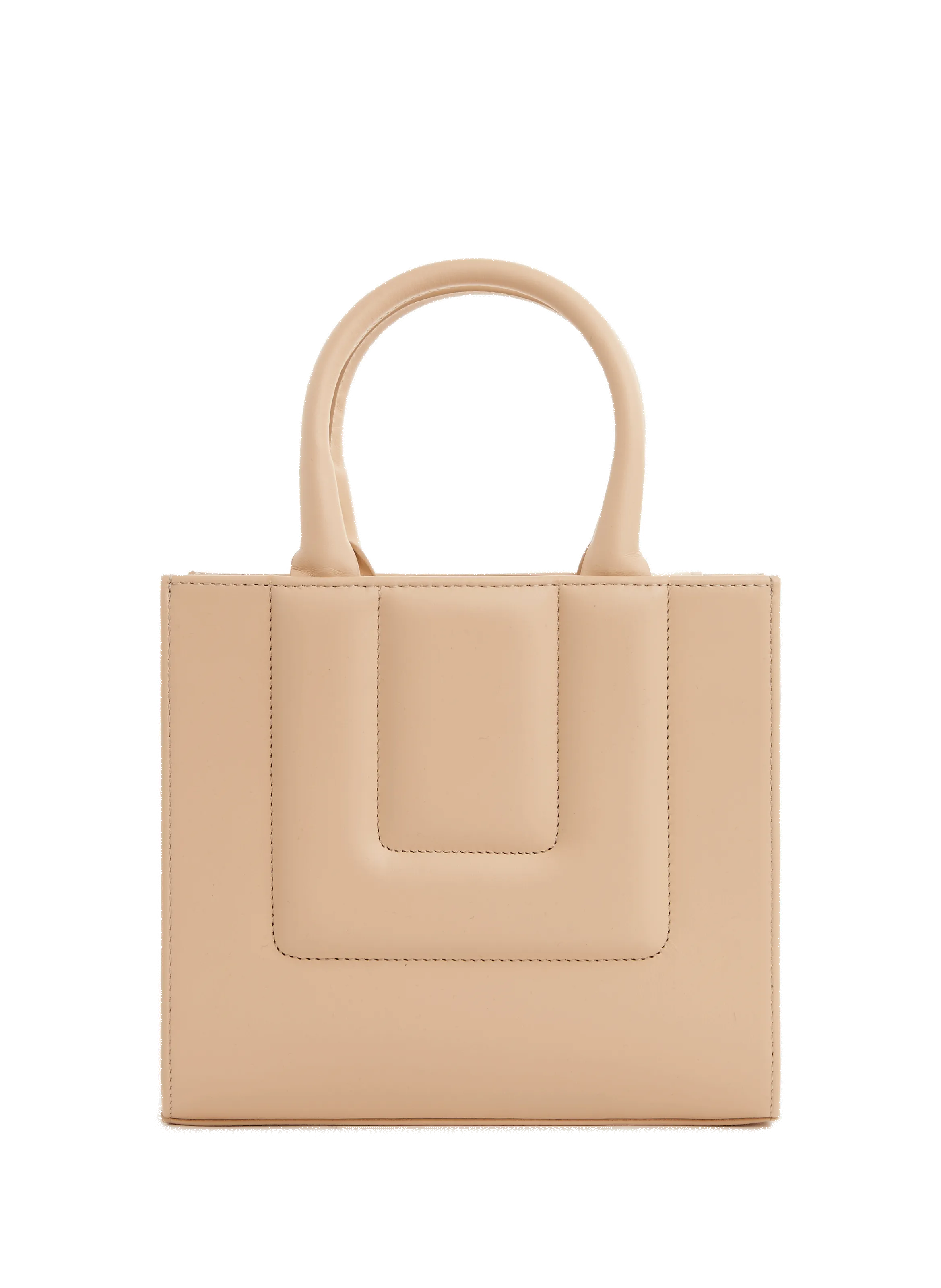 DESTREE  Leather Sun Bag - Beige