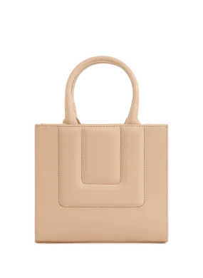 DESTREE  Leather Sun Bag - Beige