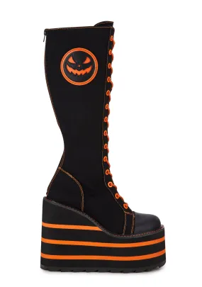 Detention Jack O Lantern Platform Sneakers-