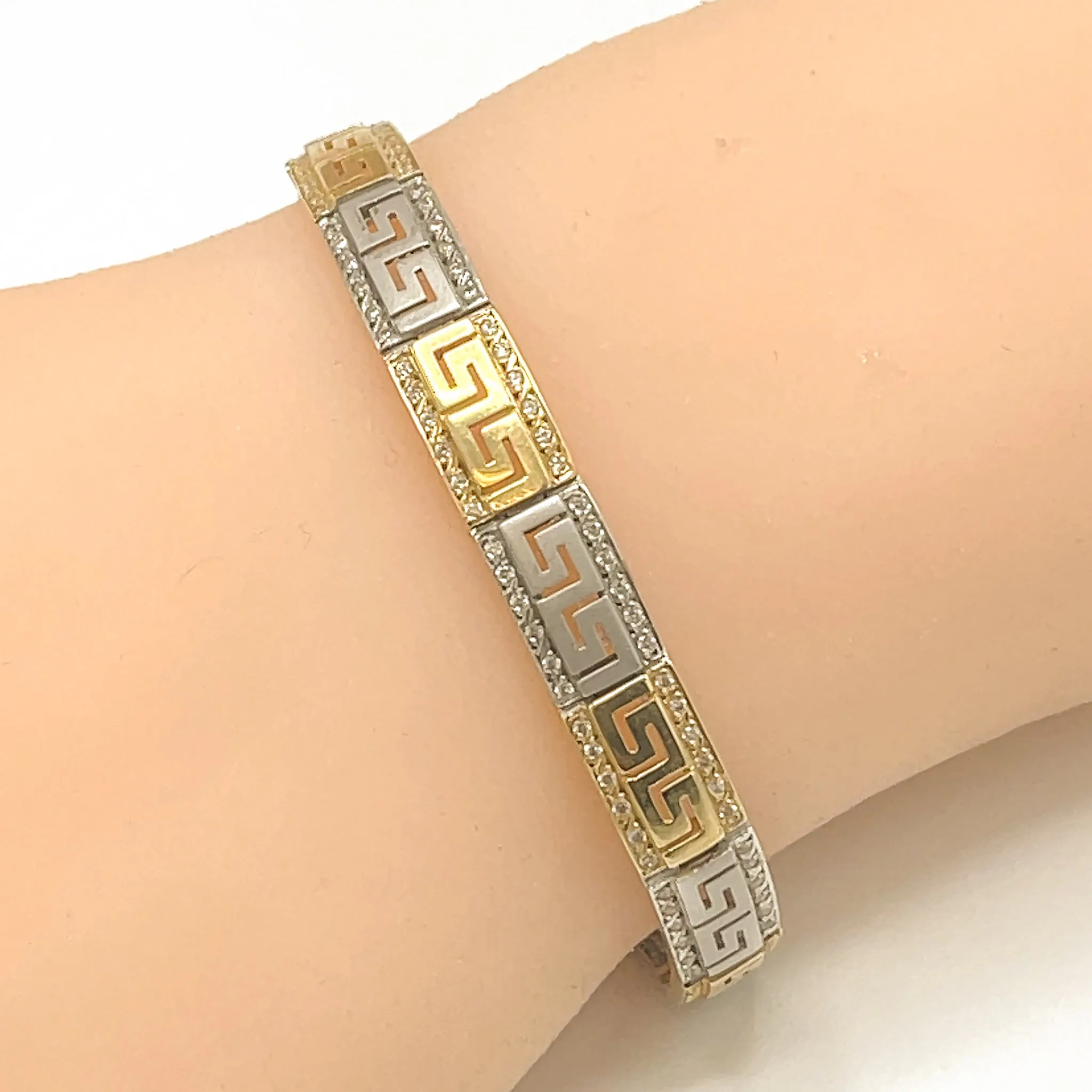 Diamond Two Tone 14k Gold Bracelet