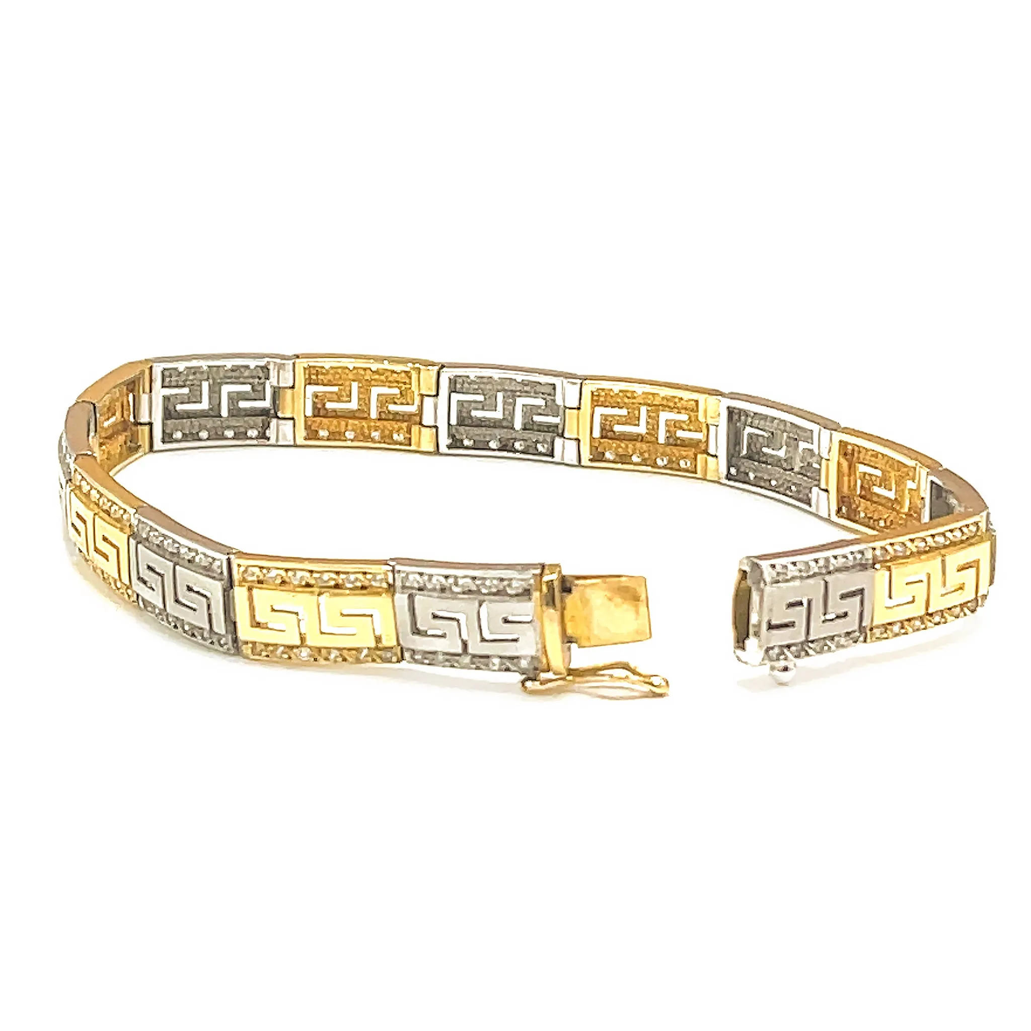 Diamond Two Tone 14k Gold Bracelet