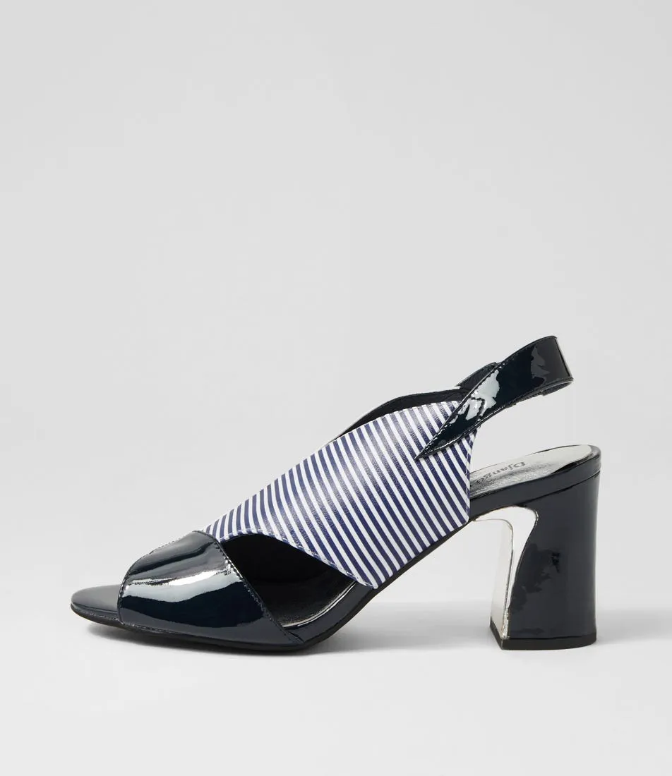 DJANGO & JULIETTE Karis Navy Multi Sandals