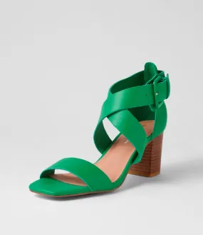 DJANGO & JULIETTE Palonza Bright Emerald Leather Sandals