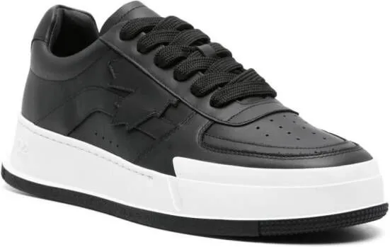 DSQUARED2 Canadian leather sneakers Black