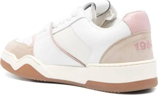 DSQUARED2 Spiker leather sneakers White