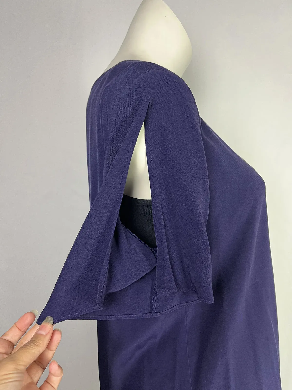 Eileen Fisher Size L Purple Tunic Shirt