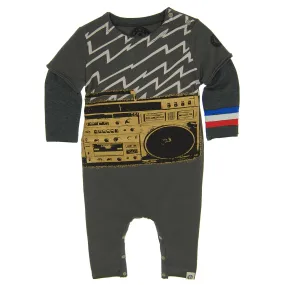 Electric Boom Box Baby Romper by: Mini Shatsu