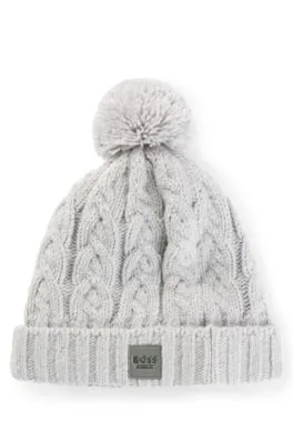 Equestrian lightweight bobble hat with fleece inner