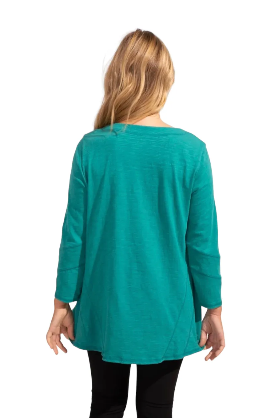 ESCAPE BY HABITAT COTTON SLUB V-NECK TUNIC