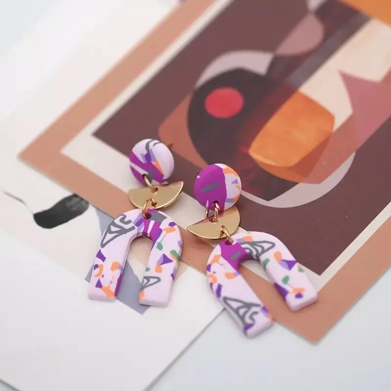 Estelle Polymer Clay Earrings - 7 Styles