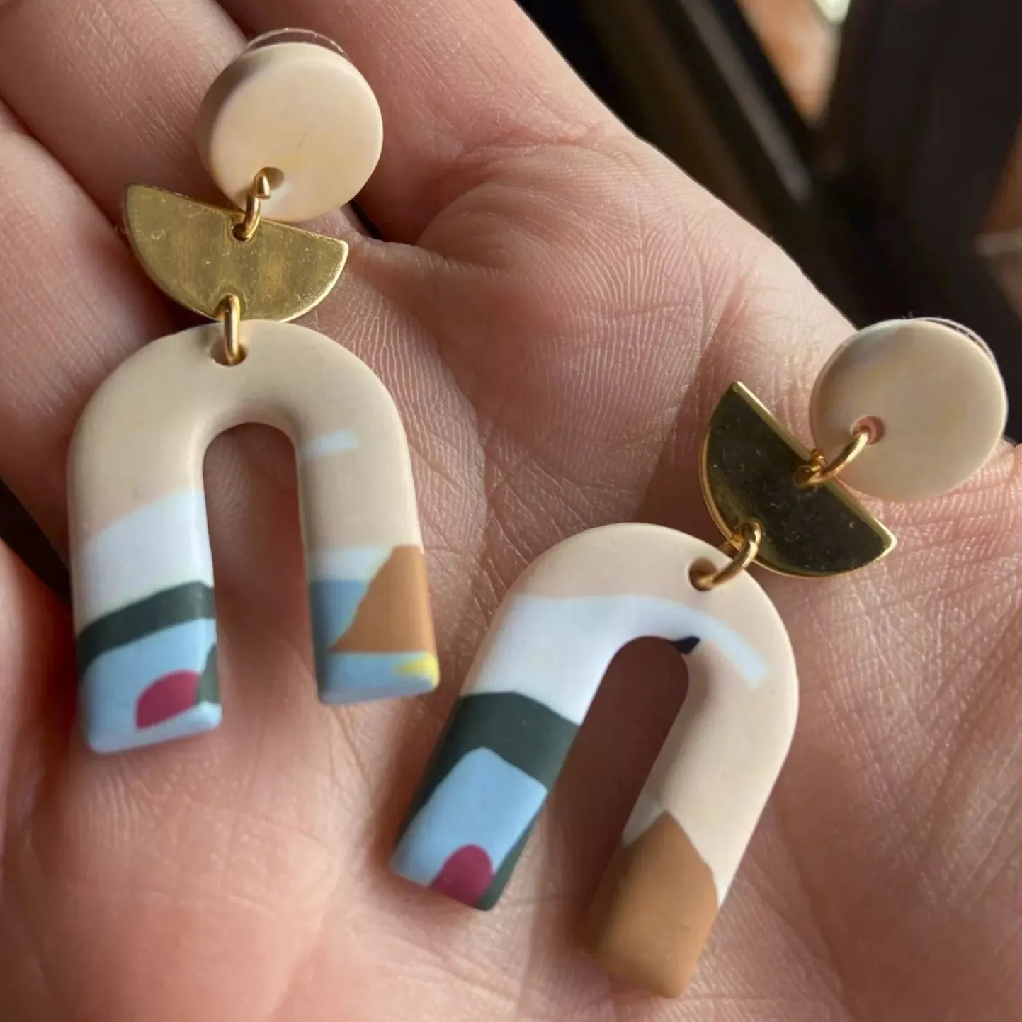 Estelle Polymer Clay Earrings - 7 Styles