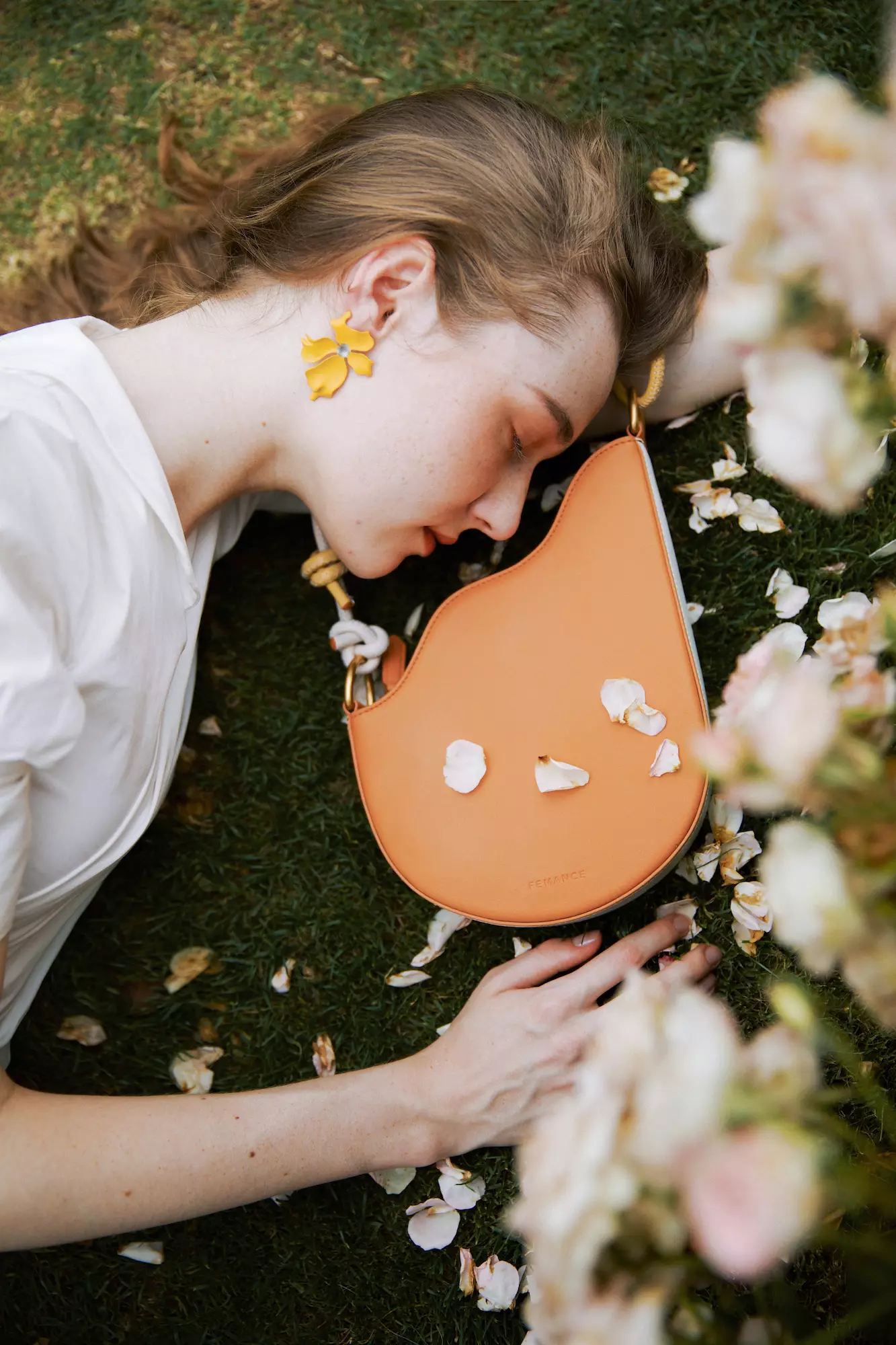 FEMANCE Femance - Calla Burnt Orange Shoulder Bag